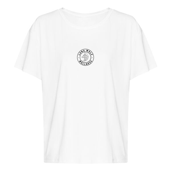 Luna Wolf Wellness  - Women’s open back T Thumbnail