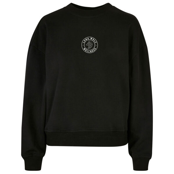 Luna Wolf Wellness  - Women’s oversized crew neck sweatshirt Thumbnail